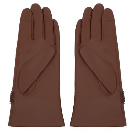 женские перчатки ALLA PUGACHOVA (арт. AP33307-cognac-brown-21Z), по цене 3490 руб.